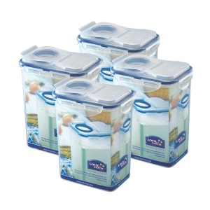 Locknlock 1.8ltr x 4 - Flip Lid Set Plastic Food Container | 17GHQRNPS