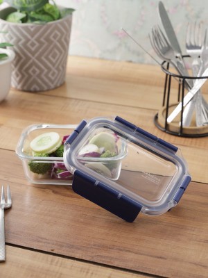 Locknlock Air & Liquid Tight Glass Food Storage Container, 380ml Glass Food Container | 61UQIBCJZ