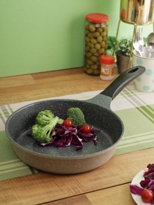 Locknlock Ceramic Marble Coating Stone Fry Pan, 24 Cm, Grey Cookware | 86NYXQHOI