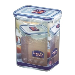 Locknlock Classics Medium Tall Rectangular Food Container With Leak Proof Locking Lids Plastic Food Container | 49XZWGPUS