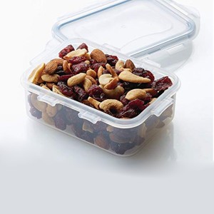 Locknlock Classics Small Flat Rectangular Food Container With Leak Proof Locking Lid Plastic Food Container | 53TRQUWOY