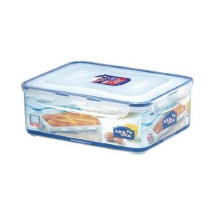 Locknlock Classics Small Tall Oblong Food Container With Tray, Transparent Plastic Food Container | 54XATJHDM
