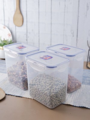 Locknlock Classics Tall Rectangular Plastic Airtight Food Storage Container, 1.5 Liter, Set Of 3 Plastic Food Container | 27VEWJGQN