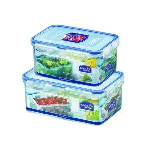 Locknlock Plastic Refrigerator Airtight Container Set | (1.1ltr & 1.4ltr) Plastic Food Container | 72AZJIQUT