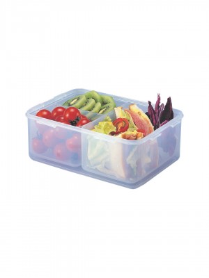 Locknlock Rectangle Divider - 2.6ltr Plastic Food Container | 87QGBVKZC