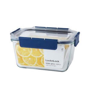 Locknlock Rectangle Tub - 1.5ltr Glass Food Container | 08KEATIFC
