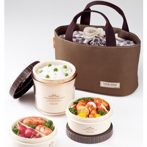 Locknlock Round Large Lunch Set Lunch Boxes | 24RHQVDCT