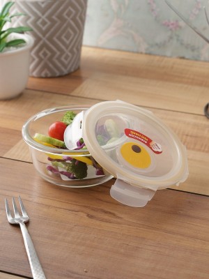 Locknlock Round - 380ml Glass Food Container | 48UQEABLK