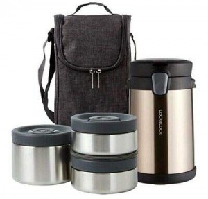 Locknlock Stainless Steel One Touch Integral Insulated Lunch Box Lunch Boxes | 59JGFVDYO